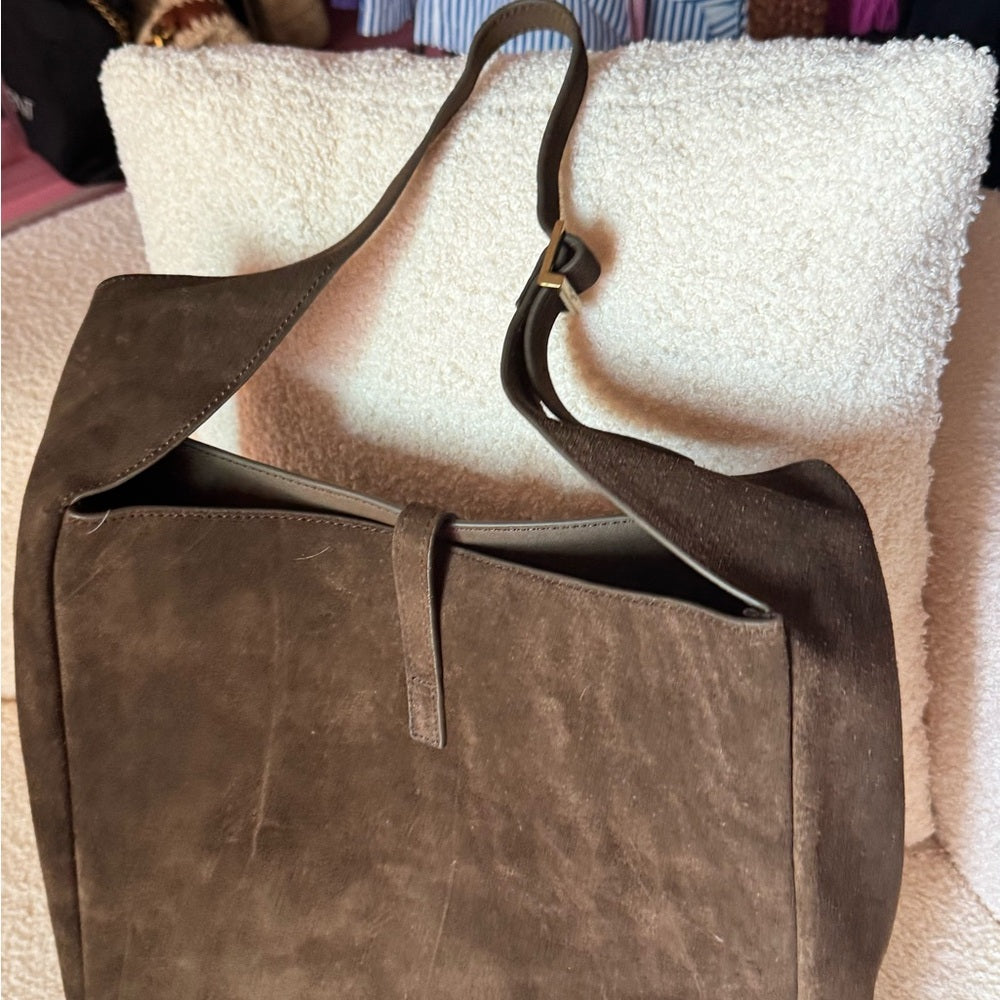 Suede hobo boho satchel tote bag